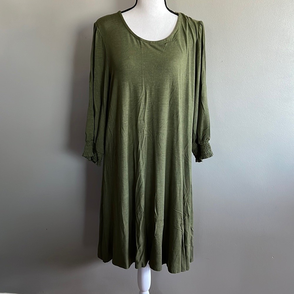 Cato 3/4 sleeve knit dress